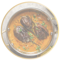 Photo de curry d'aubergine indien